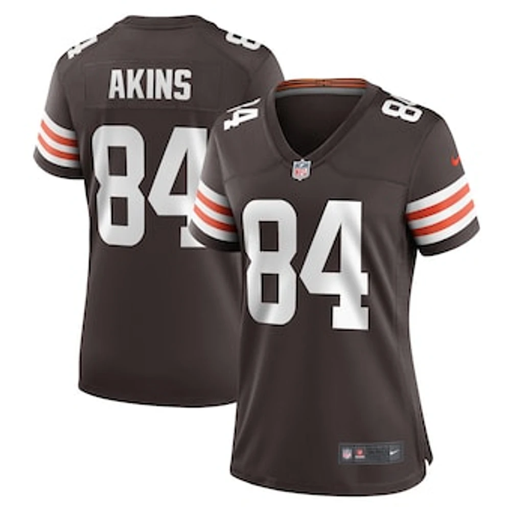 Women's Nike Jordan Akins Brown Cleveland Browns Game Player Jersey