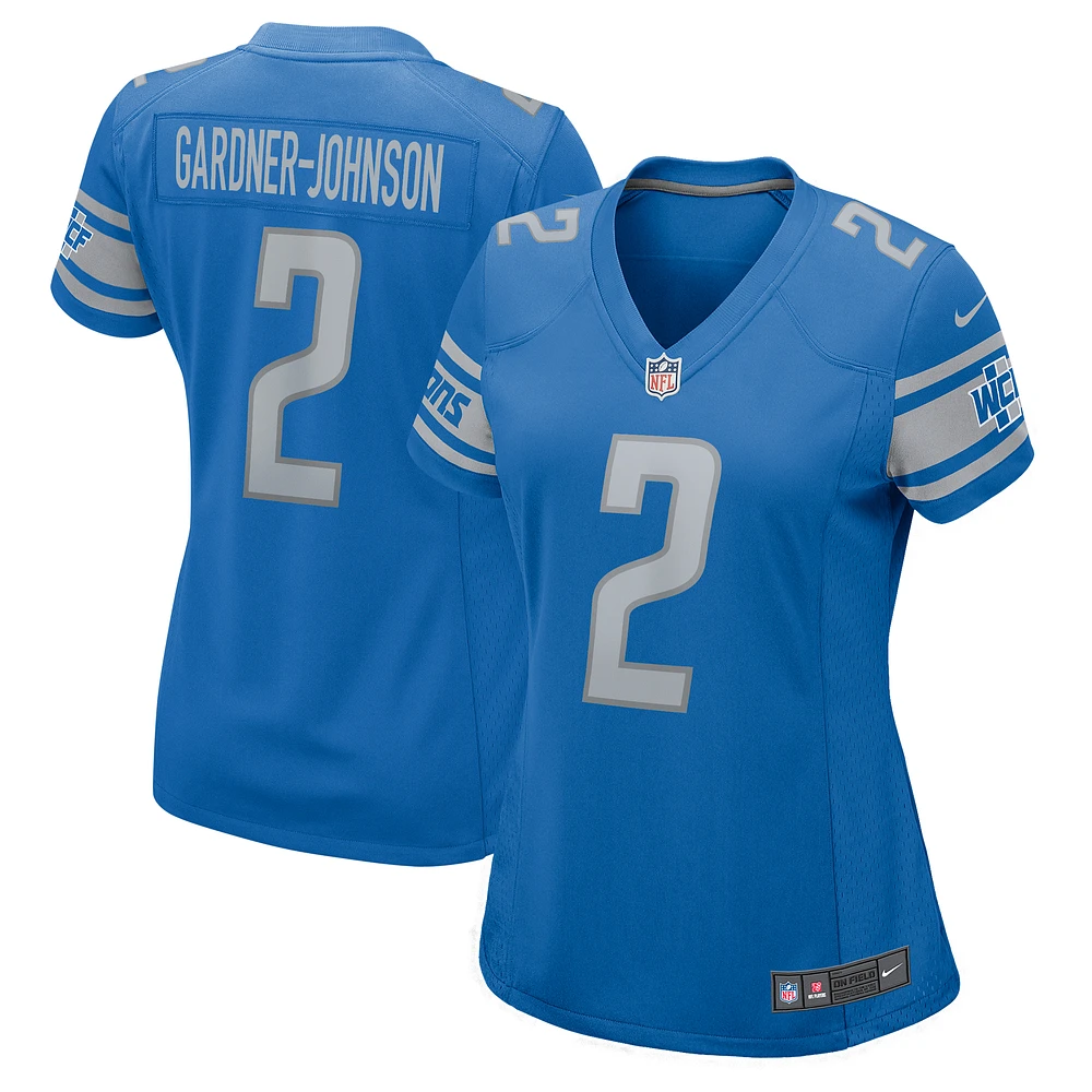 Women's Nike Chauncey Gardner-Johnson Blue Detroit Lions Game Player Jersey