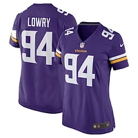 Women's Nike Dean Lowry Purple Minnesota Vikings Game Player Jersey