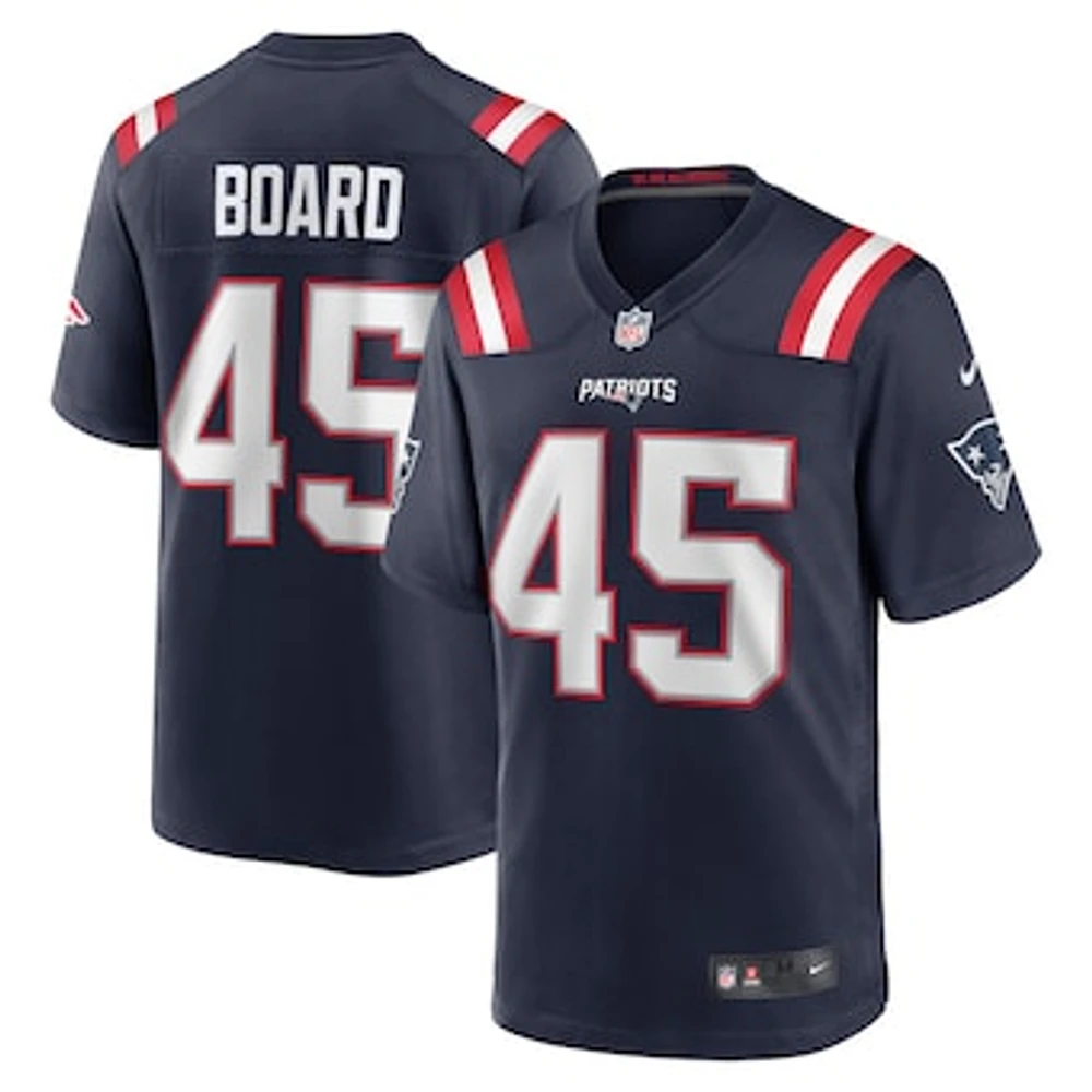 Men's Nike Chris Board Navy New England Patriots Game Player Jersey