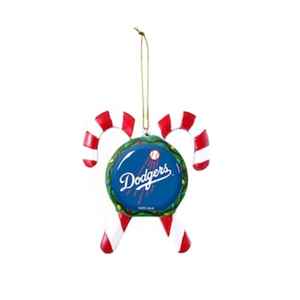 Los Angeles Dodgers Candy Cane Ornament