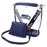 Cuce Seattle Seahawks Rhinestone Clear Purse