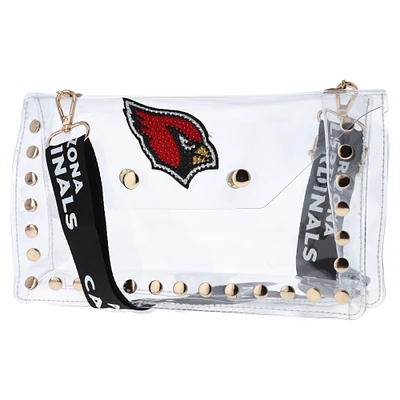 Cuce Arizona Cardinals Crystal Clear Envelope Crossbody Bag
