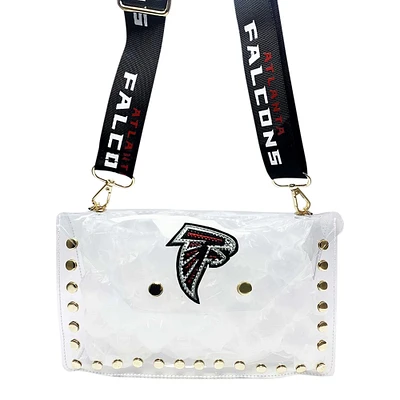 Cuce Atlanta Falcons Crystal Clear Envelope Crossbody Bag