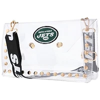 Cuce New York Jets Crystal Clear Envelope Crossbody Bag