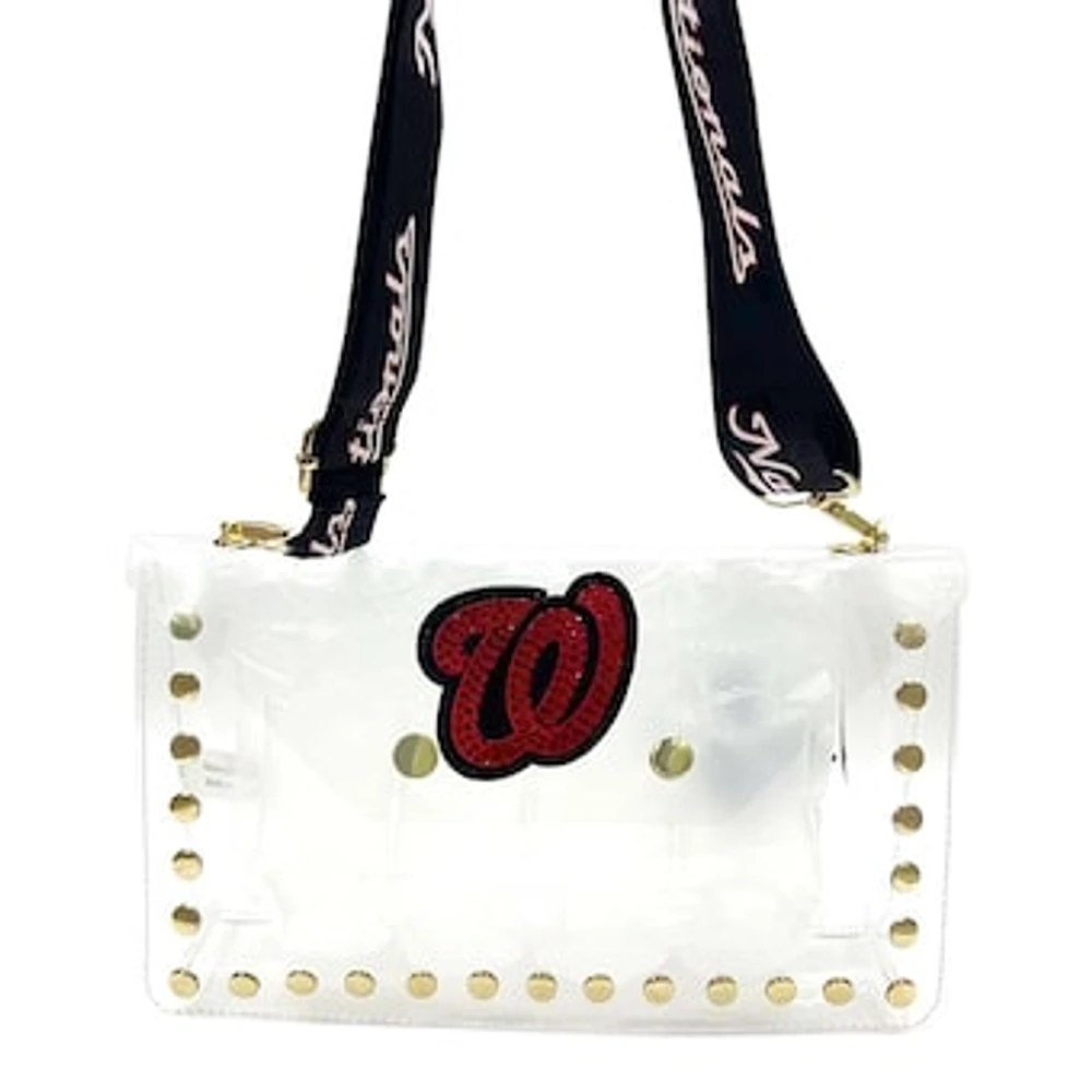 Cuce Washington Nationals Crystal Clear Envelope Crossbody Bag