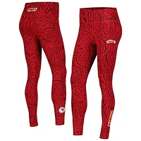 Women's Pro Standard Red Kansas City Chiefs Animal Print Leggings