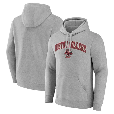 Men's Gray Boston College Eagles Campus Pullover Hoodie