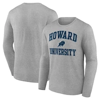 Men's Gray Howard Bison Campus Long Sleeve T-Shirt