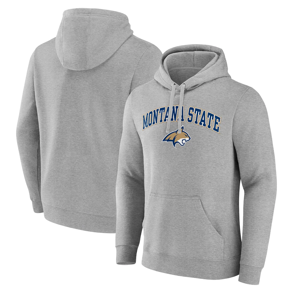 Men's Gray Montana State Bobcats Campus Pullover Hoodie