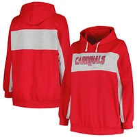 Women's Profile Red St. Louis Cardinals Plus Pullover Hoodie