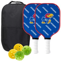 Kansas Jayhawks Pickleball Paddle Set