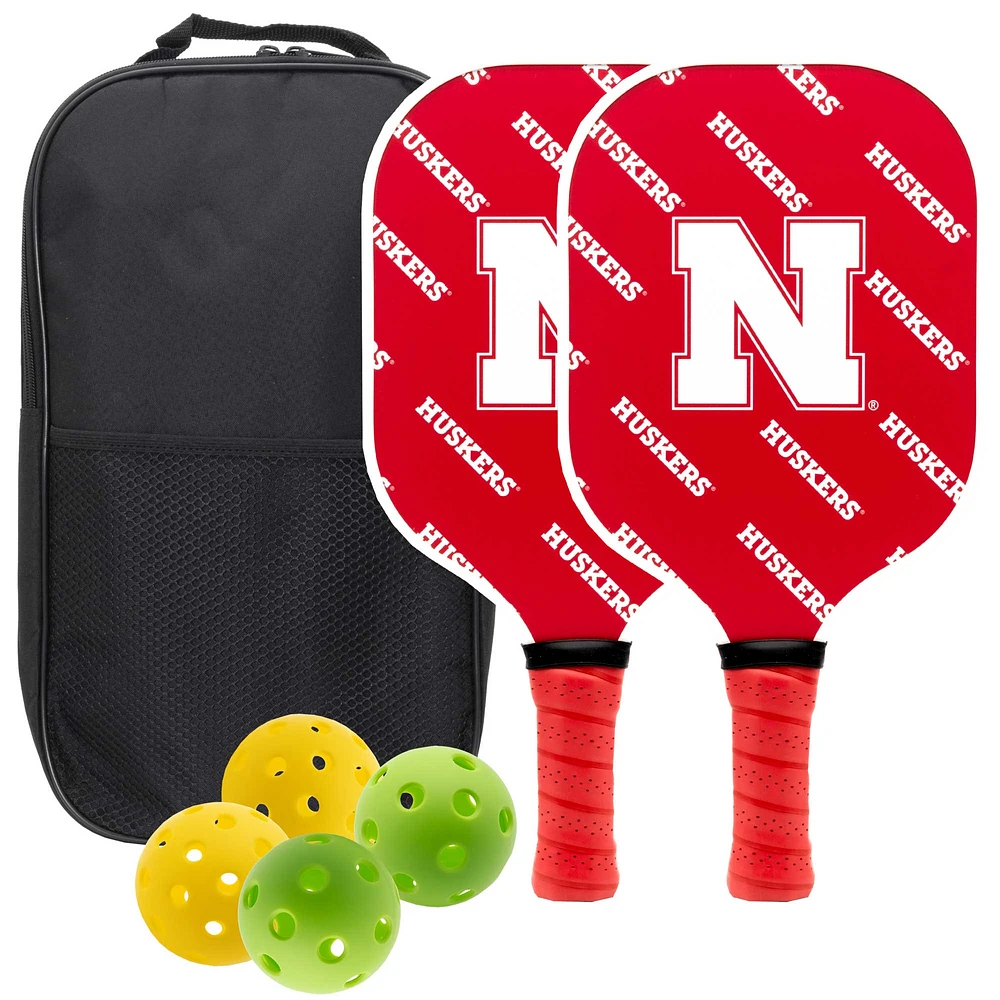 Nebraska Huskers Pickleball Paddle Set