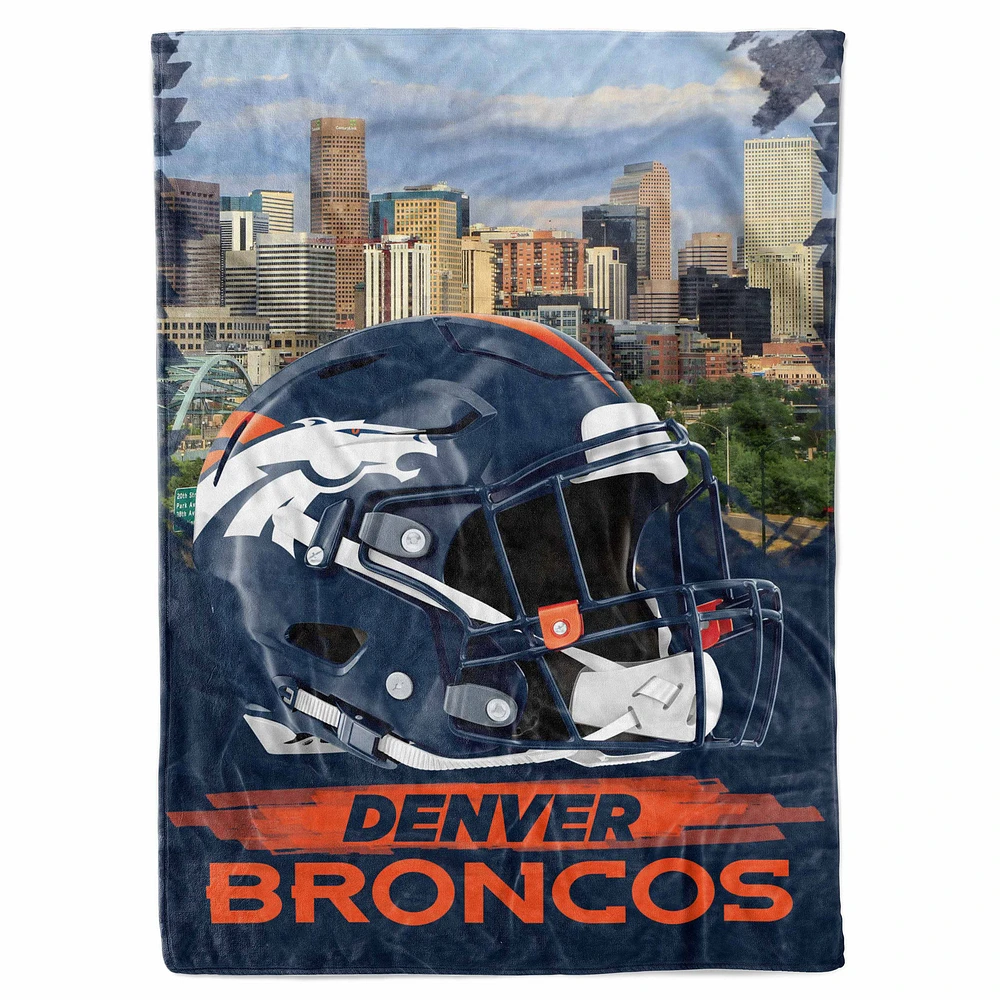 Denver Broncos 66" x 90" City Sketch Blanket