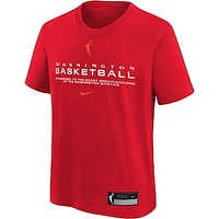 Youth Nike Red Washington Mystics On Court Legend Essential Practice T-Shirt