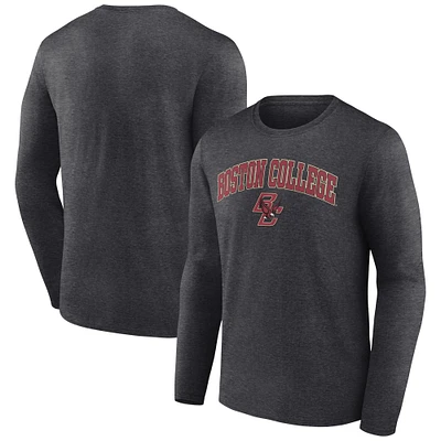 Men's Charcoal Boston College Eagles Campus Long Sleeve T-Shirt