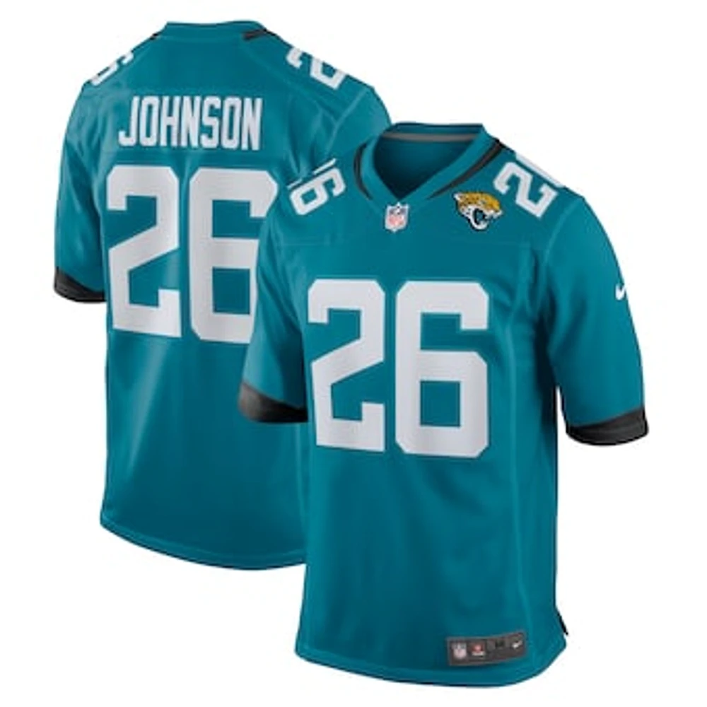 Men's Nike D'Ernest Johnson Teal Jacksonville Jaguars Game Jersey