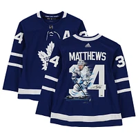 Auston Matthews Toronto Maple Leafs Autographed Blue Adidas Authentic Jersey - Art by Eric Sevigny - #1 of Limited Edition 1 - B677046