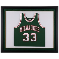 Kareem Abdul-Jabbar Milwaukee Bucks Autographed Framed Mitchell & Ness Green 1970-71 Throwback Jersey