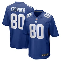 Men's Nike Jamison Crowder Royal New York Giants Game Jersey