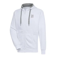 Men's Antigua Detroit Tigers Metallic Victory Full-Zip Hoodie