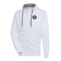 Men's Antigua Houston Astros Metallic Victory Full-Zip Hoodie