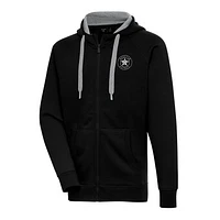 Men's Antigua Houston Astros Metallic Victory Full-Zip Hoodie