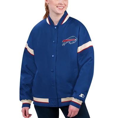 Women's Starter Royal Buffalo Bills Tournament Full-Snap Varsity Jacket