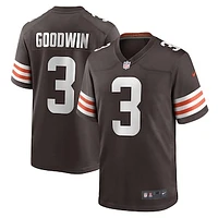 Men's Nike Marquise Goodwin Brown Cleveland Browns Game Jersey