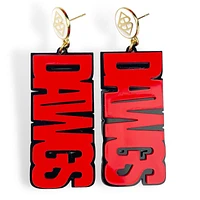 Brianna Cannon Georgia Bulldogs Large Word Earrings