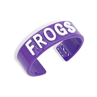 Brianna Cannon TCU Horned Frogs Wordmark Cuff Bracelet