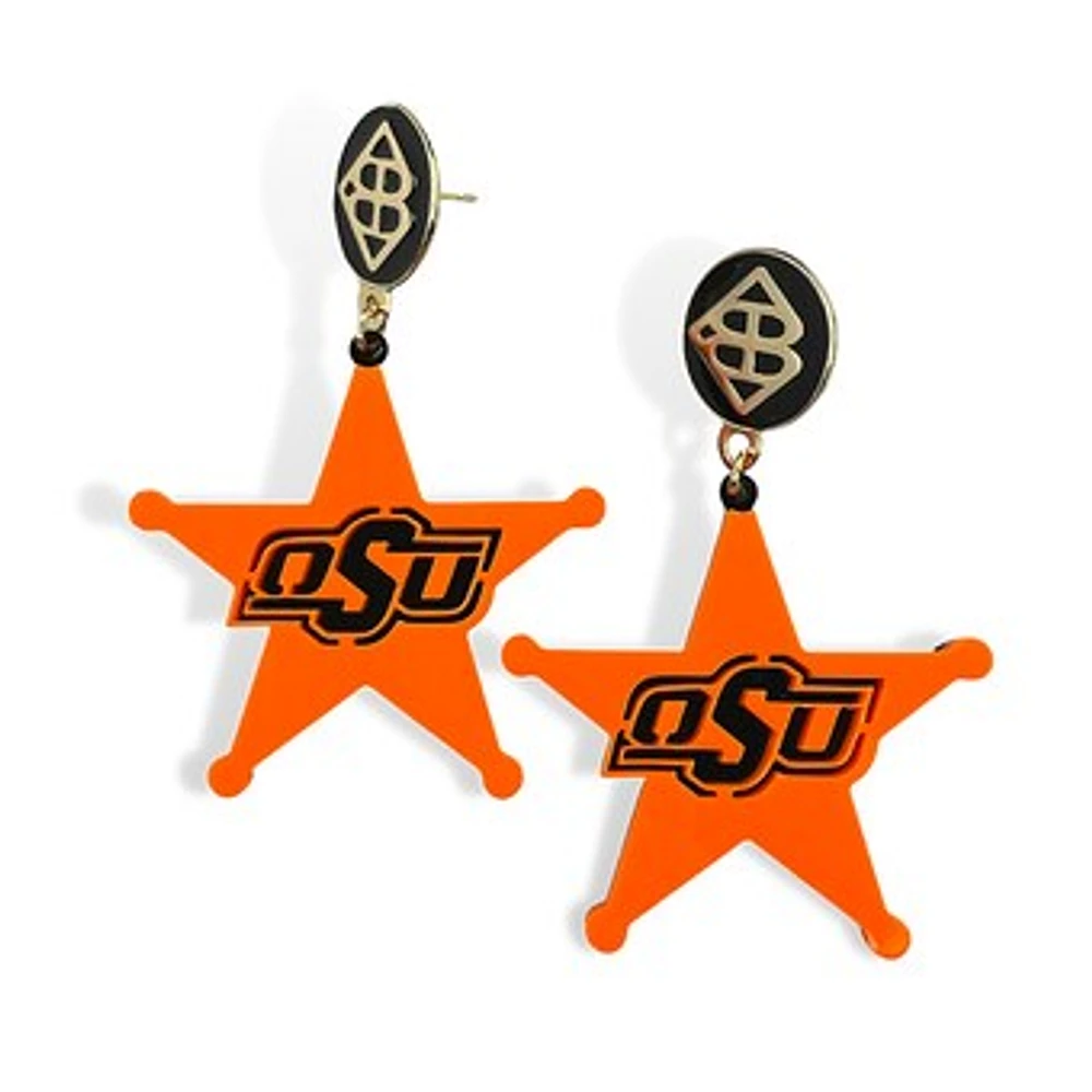 Brianna Cannon Oklahoma State Cowboys Large Logo Earrings