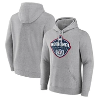 Fanatics  Gray UConn Huskies 2023 NCAA Men’s Basketball National Champions Logo Pullover Hoodie