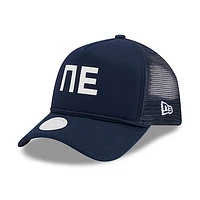 Women's New Era Navy New England Patriots McGee Trucker 9FORTY Adjustable Hat