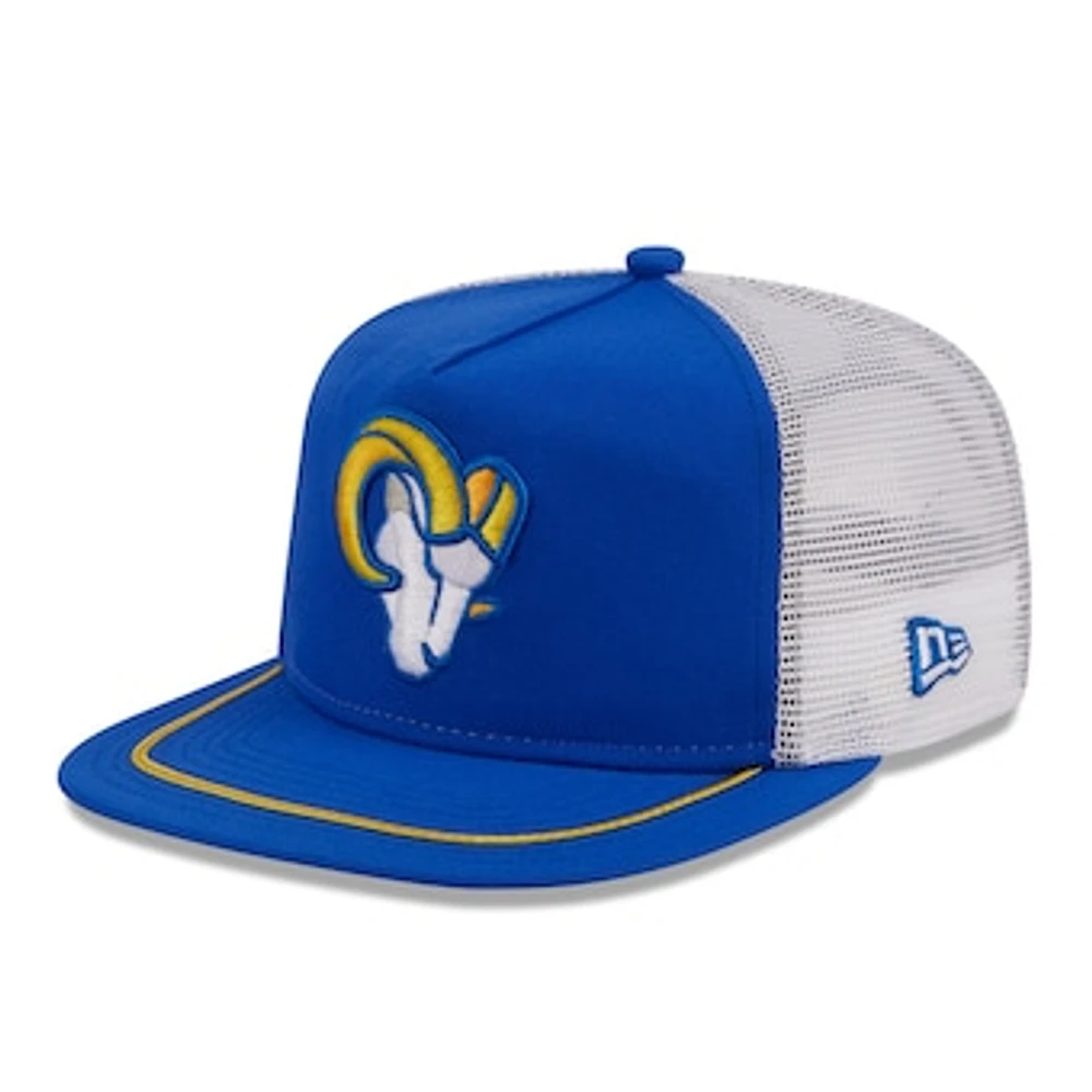 Men's New Era Royal/White Los Angeles Rams Original Classic Golfer Adjustable Hat