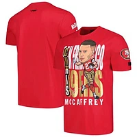 Men's Pro Standard Christian McCaffrey Scarlet San Francisco 49ers Avatar Remix Player Graphic T-Shirt