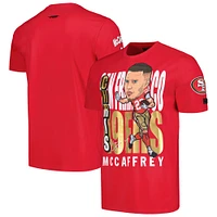 Men's Pro Standard Christian McCaffrey Scarlet San Francisco 49ers Avatar Remix Player Graphic T-Shirt