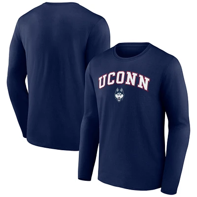 Men's Navy UConn Huskies Campus Long Sleeve T-Shirt