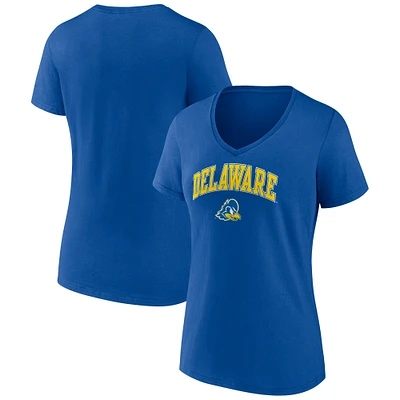 Women's Royal Delaware Fightin' Blue Hens Campus V-Neck T-Shirt