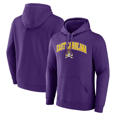 Men's Purple ECU Pirates Campus Pullover Hoodie