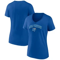 Women's Royal Mid. Tenn. St. Blue Raiders Campus V-Neck T-Shirt