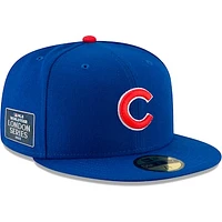 Men's New Era Royal Chicago Cubs On-Field 2023 World Tour London Series 59FIFTY Fitted Hat