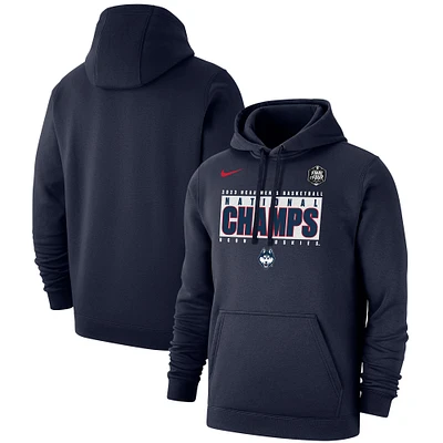 Nike  Navy UConn Huskies 2023 NCAA Men’s Basketball National Champions Pebble Pullover Hoodie