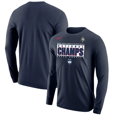 Nike  Navy UConn Huskies 2023 NCAA Men’s Basketball National Champions Pebble Long Sleeve T-Shirt