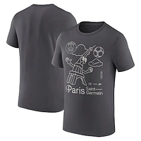 Men's Nike Gray Paris Saint-Germain Air Max 90 T-Shirt