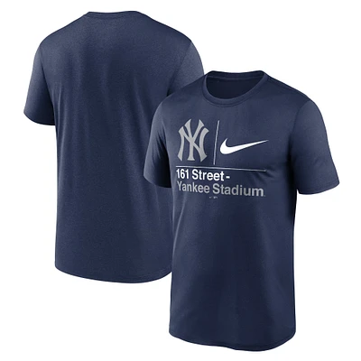 Men's Nike  Navy New York Yankees 161 Street Hometown Legend Performance T-Shirt