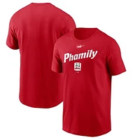 Men's Nike Red Philadelphia Phillies Phamily Hometown T-Shirt