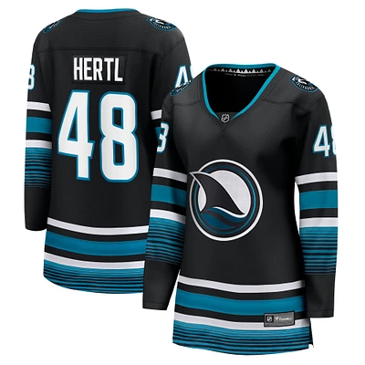 Women's Fanatics Tomas Hertl Black San Jose Sharks Alternate Premier Breakaway Player Jersey