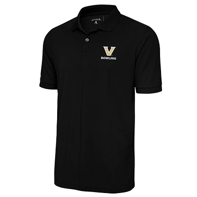 Men's Antigua  Black Vanderbilt Commodores Bowling Big & Tall Legacy Pique Polo