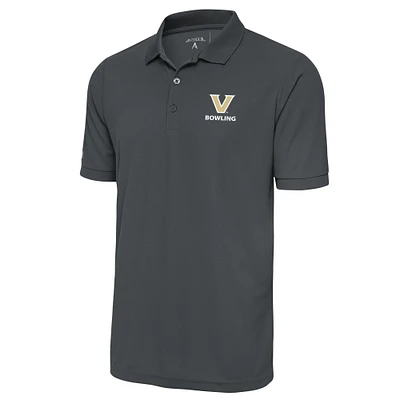Men's Antigua  Graphite Vanderbilt Commodores Bowling Big & Tall Legacy Pique Polo